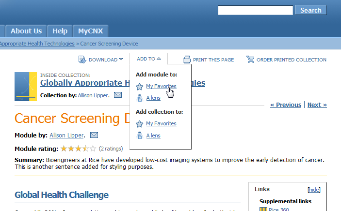 Another way of referring to the different levels of content within the dropdown.